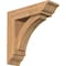 Ekena Millwork Thorton Traditional Smooth Bracket w/ Offset Brace, Western Red Cedar, 5 1/2"W x 18"D x 18"H BKT0604X18X18THR01SWR - alternate 1